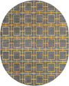 Hollywood Luxe Collection Area Rug -  Beverly (Gray Gold) Oval Gray Gold  lifestyle 17