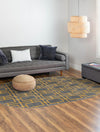 Hollywood Luxe Collection Area Rug -  Beverly (Gray Gold) Oval Gray Gold  lifestyle 24