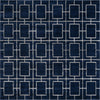 Hollywood Luxe Collection Area Rug -  Beverly (Navy Blue Silver) Square Navy Blue Silver  lifestyle 18