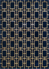 Hollywood Luxe Collection Area Rug -  Beverly (Navy Blue Gold) Rectangle Navy Blue Gold  lifestyle 2