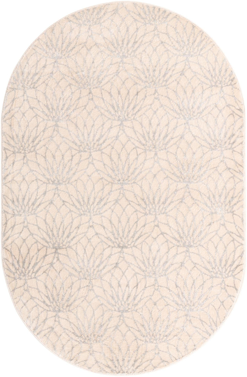 Hollywood Luxe Collection Area Rug -  Rodeo Oval White Silver  lifestyle 49