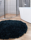Majestic Manor Collection Area Rug - Versailles (Aegean Blue) Round Aegean Blue  lifestyle 27