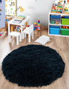 Majestic Manor Collection Area Rug - Versailles (Aegean Blue) Round Aegean Blue  lifestyle 41