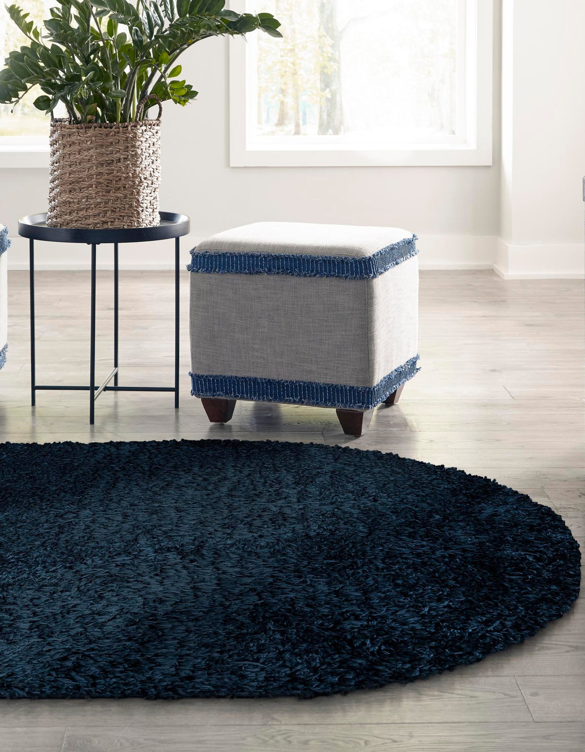 Majestic Manor Collection Area Rug - Versailles (Aegean Blue) Oval Aegean Blue  lifestyle 23