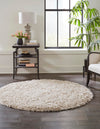 Majestic Manor Collection Area Rug - Versailles (Blonde) Round Blonde  lifestyle 23