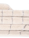 Hollywood Luxe Collection Area Rug - Sunset (White Silver) Rectangle White Silver  lifestyle 23