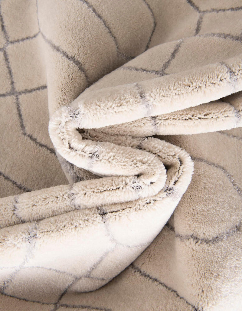 Hollywood Luxe Collection Area Rug - Sunset (White Silver) Rectangle White Silver  lifestyle 26