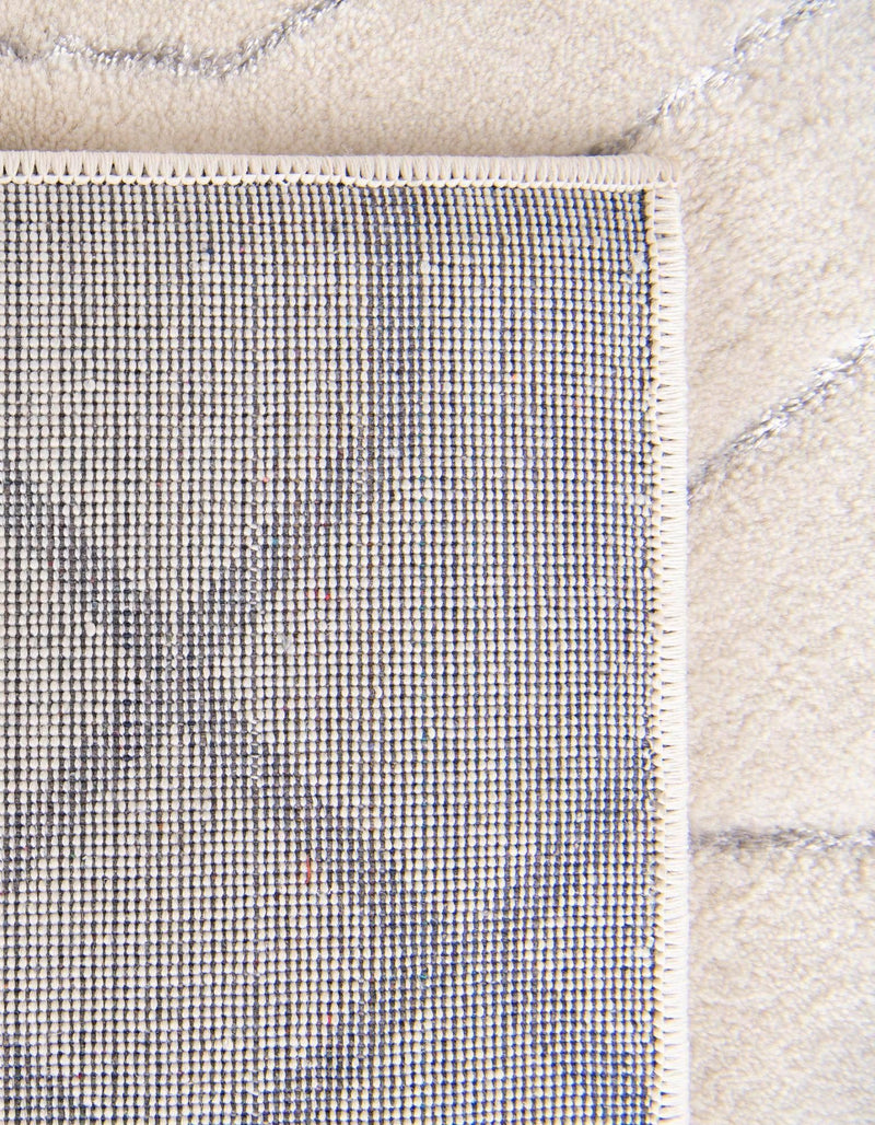 Hollywood Luxe Collection Area Rug - Sunset (White Silver) Rectangle White Silver  lifestyle 27