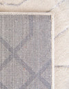 Hollywood Luxe Collection Area Rug - Sunset (White Silver) Square White Silver  lifestyle 59