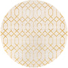 Hollywood Luxe Collection Area Rug - Sunset (White Gold) Round White Gold  lifestyle 17