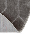 Hollywood Luxe Collection Area Rug - Sunset (Gray Silver) Round Gray Silver  lifestyle 37