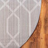 Hollywood Luxe Collection Area Rug - Sunset (Gray Silver) Oval Gray Silver  lifestyle 38
