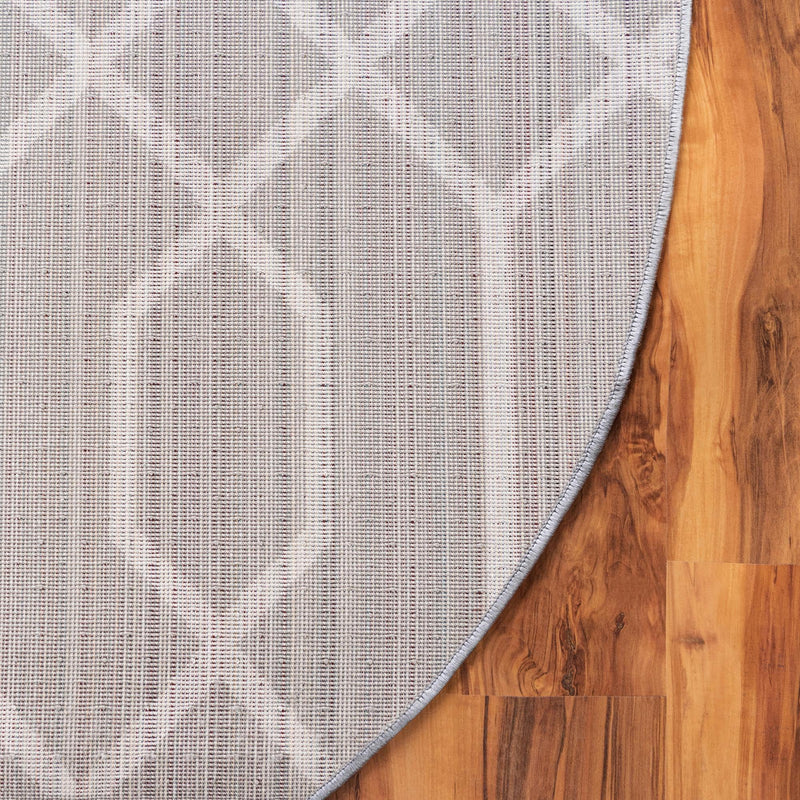 Hollywood Luxe Collection Area Rug - Sunset (Gray Silver) Oval Gray Silver  lifestyle 38