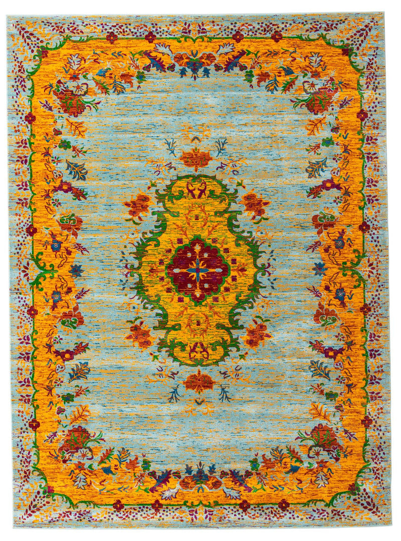 Caribbean Cove Collection Area Rug -  Nevis Rectangle Aqua Main
