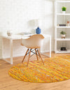 Caribbean Cove Collection Area Rug -  Lucia Oval Yellow  lifestyle 50
