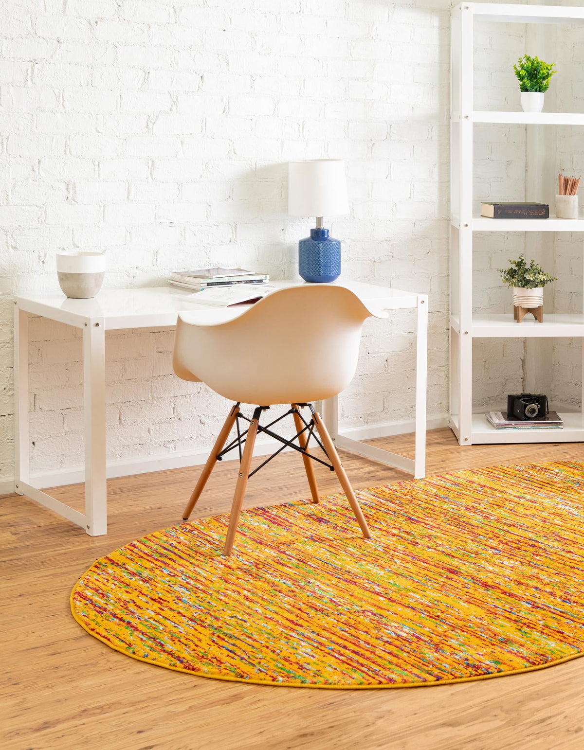 Caribbean Cove Collection Area Rug -  Lucia Oval Yellow  lifestyle 50