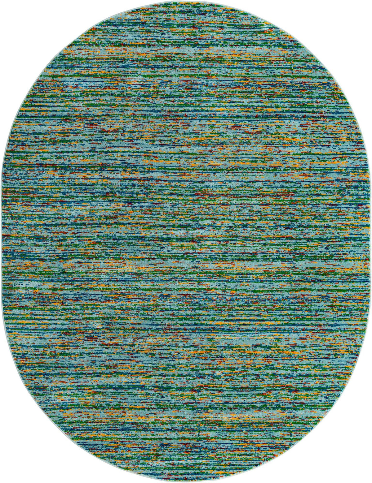 Caribbean Cove Collection Area Rug -  Lucia Oval Aqua  lifestyle 31