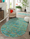 Caribbean Cove Collection Area Rug -  Lucia Oval Aqua  lifestyle 29