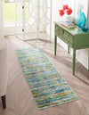 Caribbean Cove Collection Area Rug -  Lucia Runner Aqua  lifestyle 30