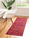 Caribbean Cove Collection Area Rug -  Lucia Runner Pink  lifestyle 41