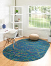 Caribbean Cove Collection Area Rug -  Lucia Oval Navy Blue  lifestyle 42