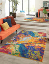 Caribbean Cove Collection Area Rug -  Bequia Rectangle Multi  lifestyle 2