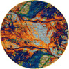 Caribbean Cove Collection Area Rug -  Bequia Round Multi  lifestyle 9