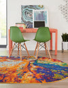 Caribbean Cove Collection Area Rug -  Bequia Oval Multi  lifestyle 20
