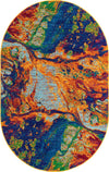 Caribbean Cove Collection Area Rug -  Bequia Oval Multi  lifestyle 25