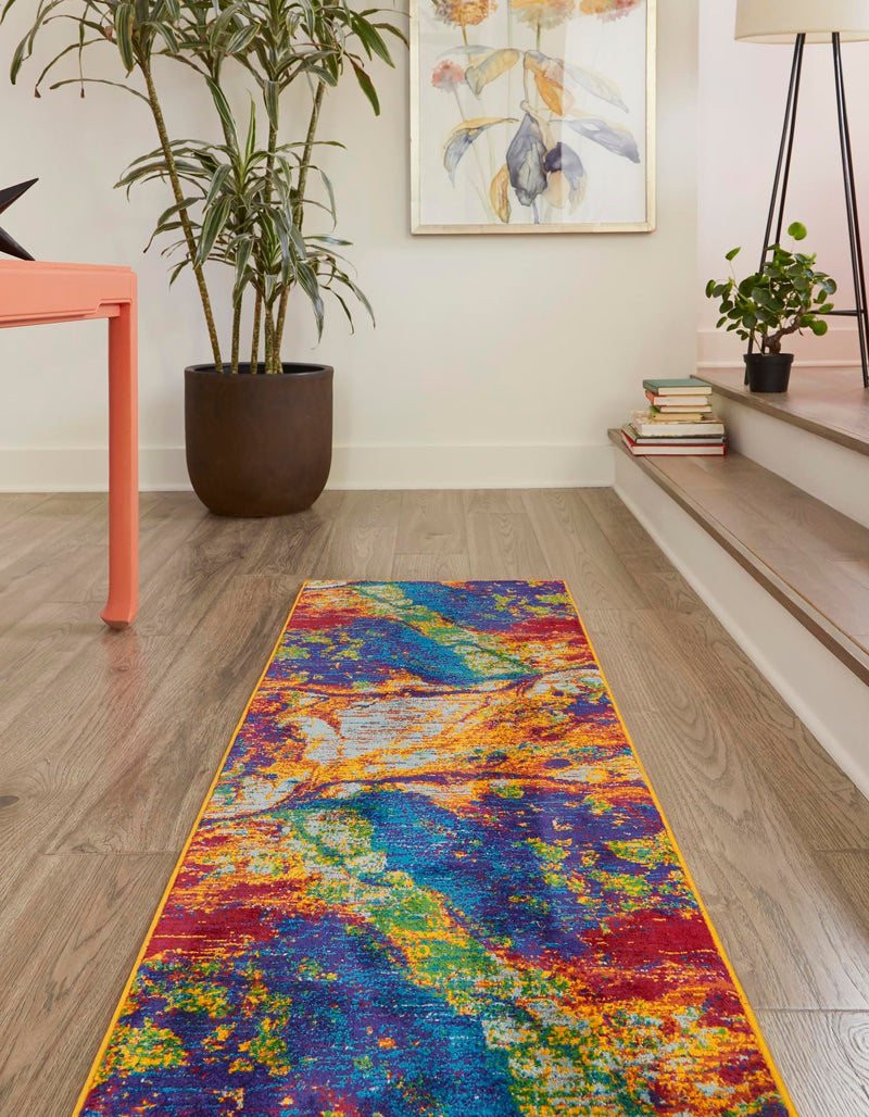 Caribbean Cove Collection Area Rug -  Bequia Runner Multi  lifestyle 21