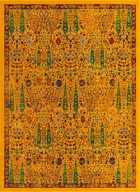 Caribbean Cove Collection Area Rug -  Tobago Rectangle Yellow Main