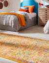 Caribbean Cove Collection Area Rug -  Tobago Rectangle Yellow  lifestyle 7