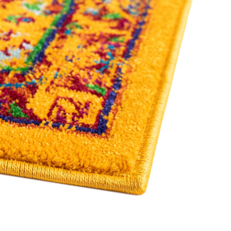 Caribbean Cove Collection Area Rug -  Tobago Rectangle Yellow  lifestyle 16