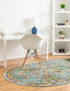 Caribbean Cove Collection Area Rug -  Tobago Oval Aqua  lifestyle 52