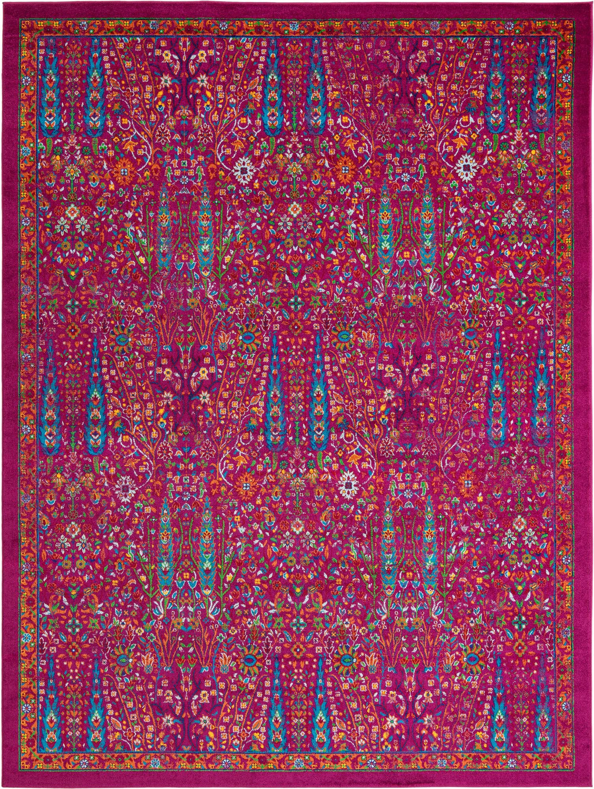 Caribbean Cove Collection Area Rug -  Tobago Rectangle Pink  lifestyle 5