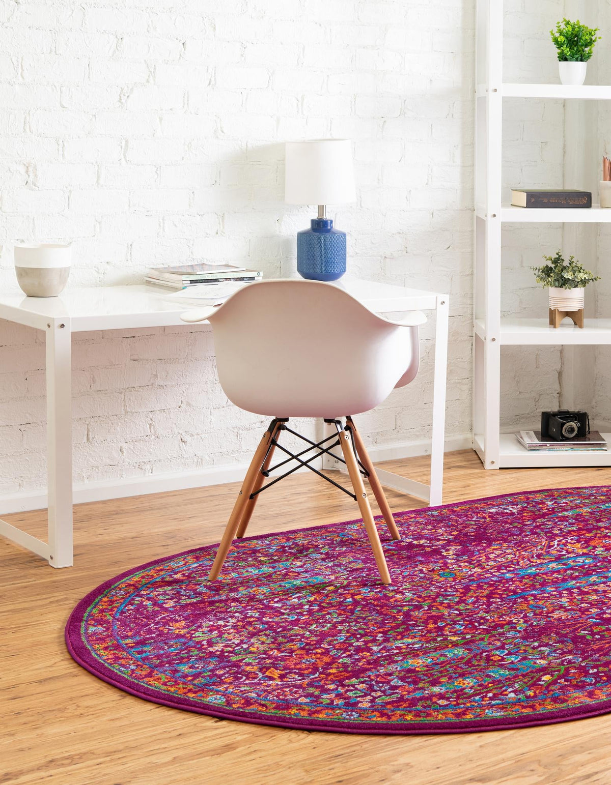 Caribbean Cove Collection Area Rug -  Tobago Oval Pink  lifestyle 71
