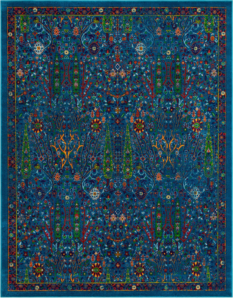 Caribbean Cove Collection Area Rug -  Tobago Rectangle Navy Blue  lifestyle 2