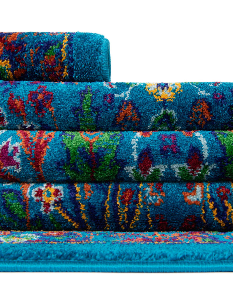 Caribbean Cove Collection Area Rug -  Tobago Rectangle Navy Blue  lifestyle 33