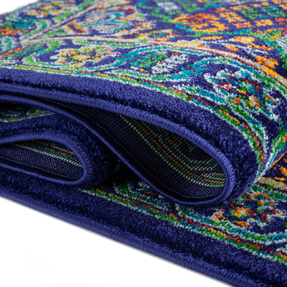 Caribbean Cove Collection Area Rug -  Mustique Rectangle Navy Blue  lifestyle 10