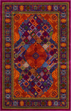 Caribbean Cove Collection Area Rug -  Mustique Rectangle Fuchsia  lifestyle 5