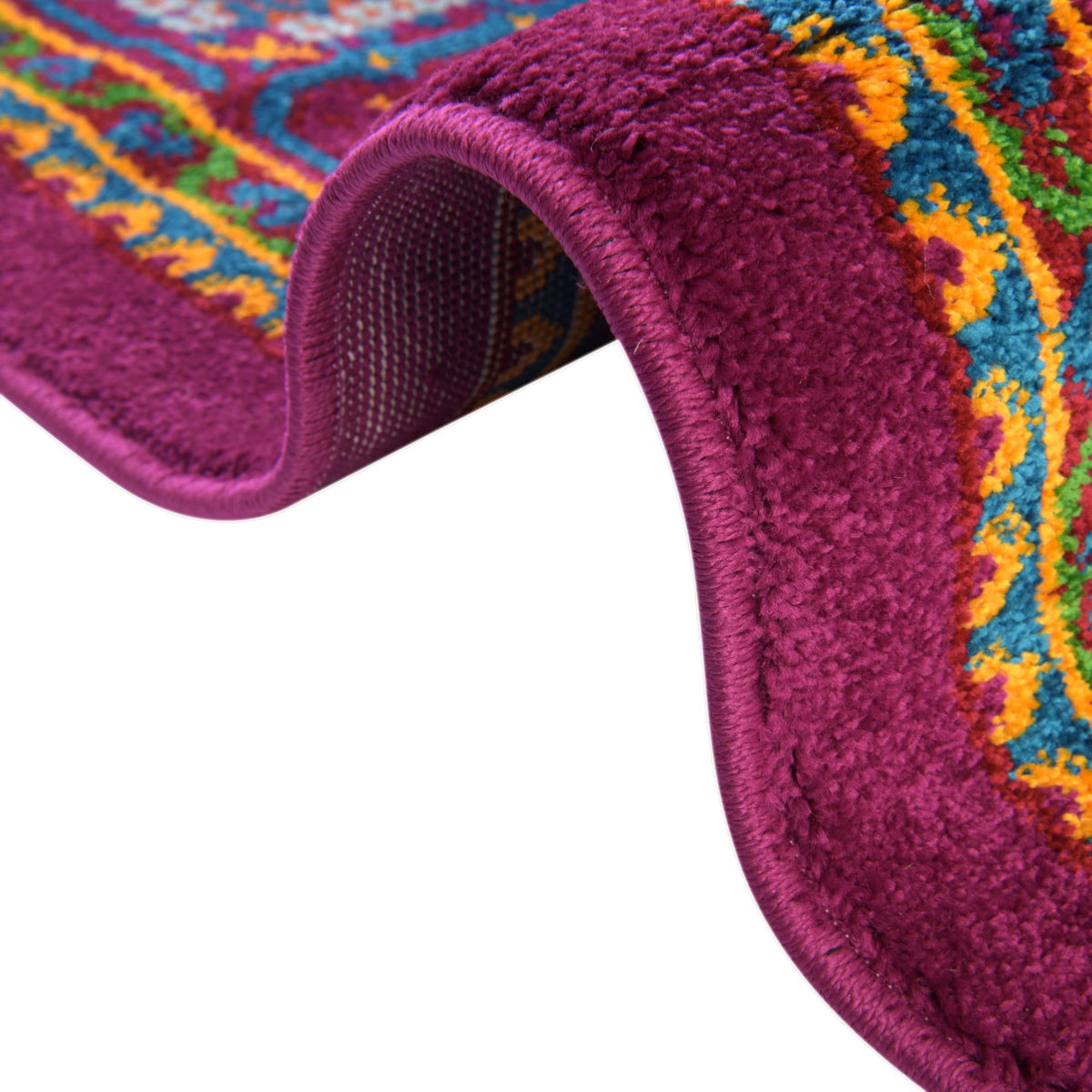 Caribbean Cove Collection Area Rug -  Mustique Oval Fuchsia  lifestyle 114