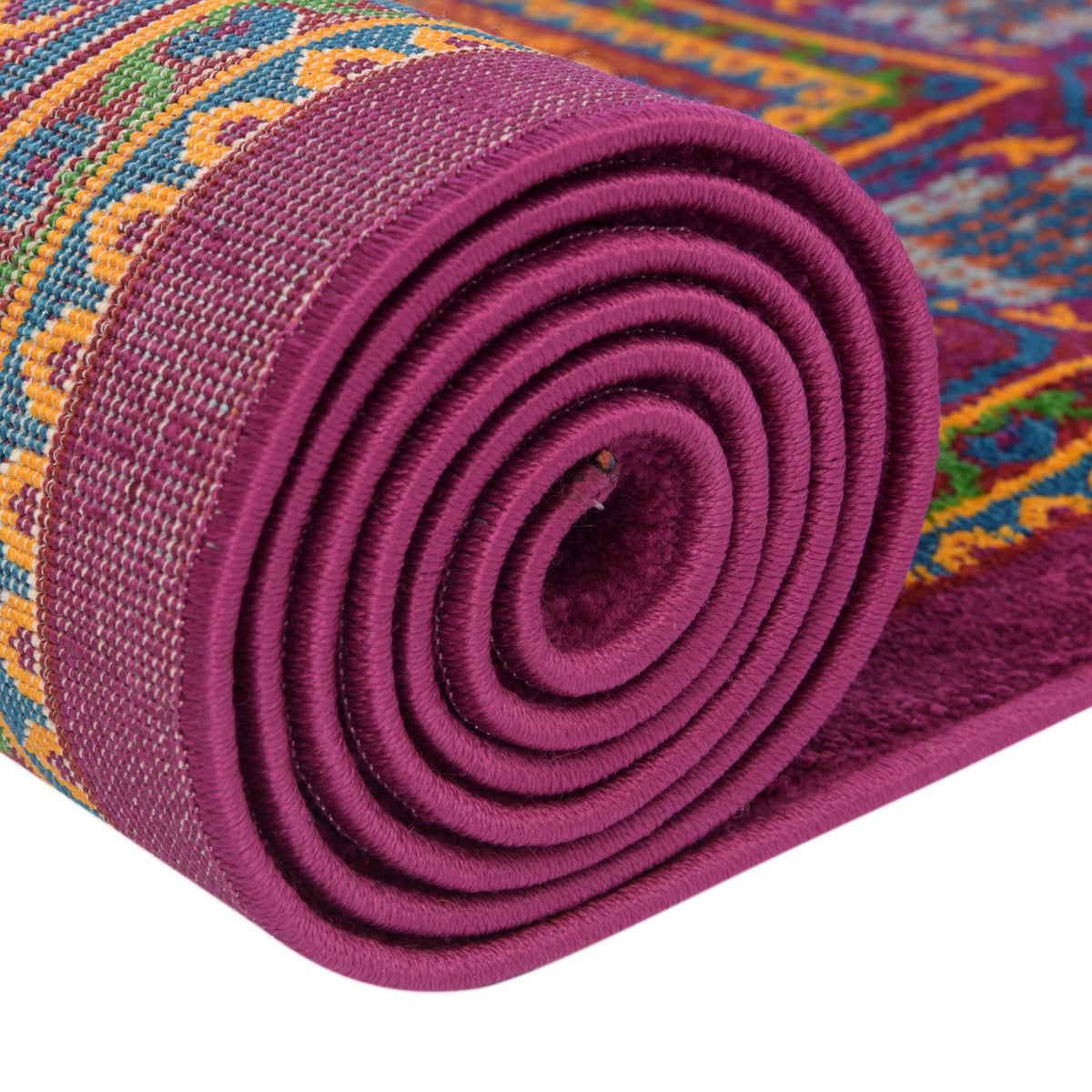 Caribbean Cove Collection Area Rug -  Mustique Oval Fuchsia  lifestyle 122