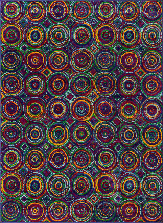 Caribbean Cove Collection Area Rug -  Vincent Rectangle Multi Main