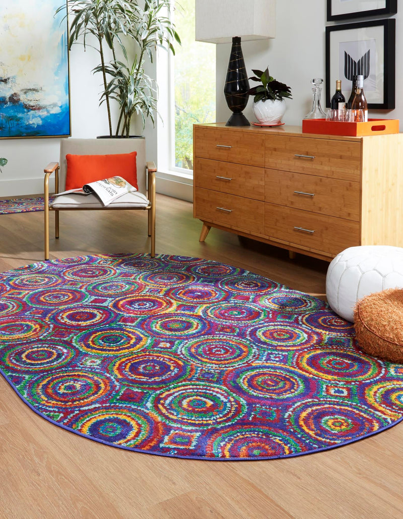 Caribbean Cove Collection Area Rug -  Vincent Oval Multi  lifestyle 19