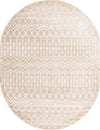 Marrakech Lattice Collection Area Rug - Essaouira (Sand) Oval Sand  lifestyle 15