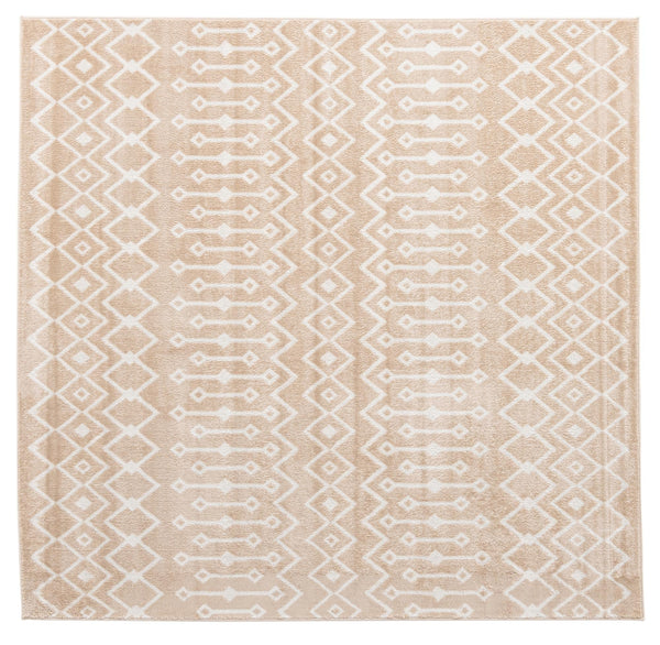Marrakech Lattice Collection Area Rug - Essaouira (Sand) Square Sand  lifestyle 16