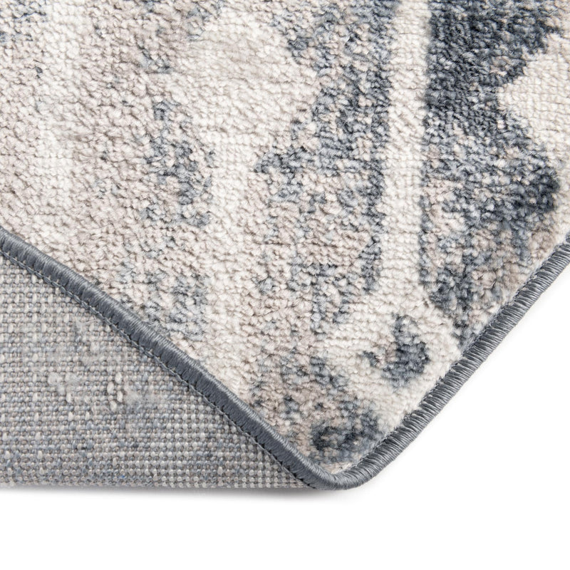 Marrakech Lattice Collection Area Rug - Essaouira (Vintage Blue) Oval Vintage Blue  lifestyle 61