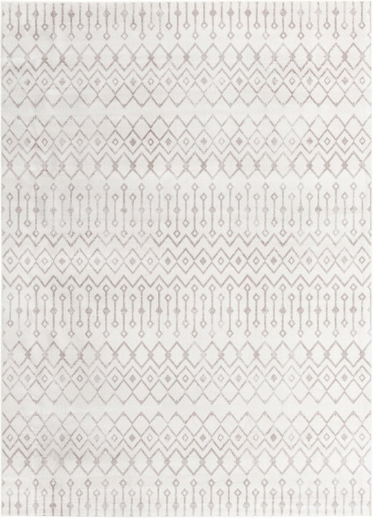 Marrakech Lattice Collection Area Rug - Essaouira (Pearl) Rectangle Pearl Main