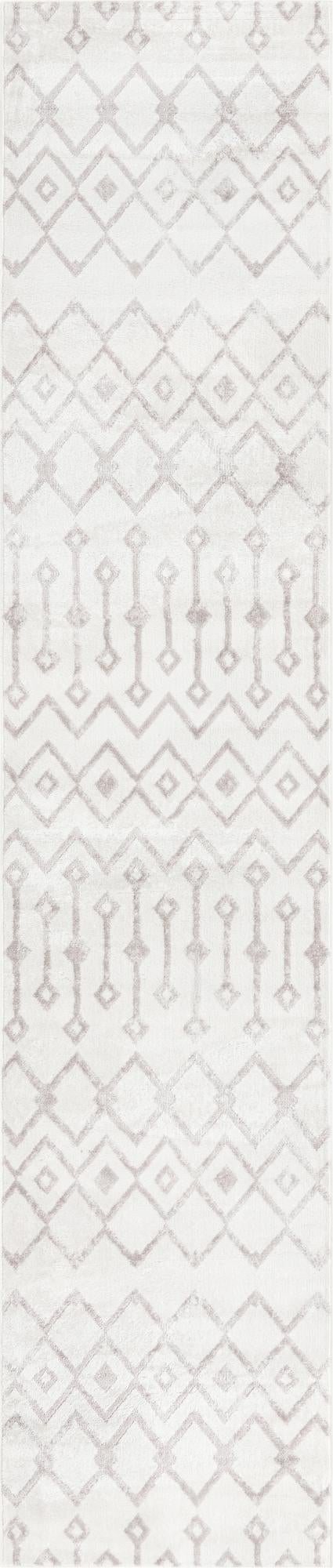 Marrakech Lattice Collection Area Rug - Essaouira (Pearl) Runner Pearl  lifestyle 13