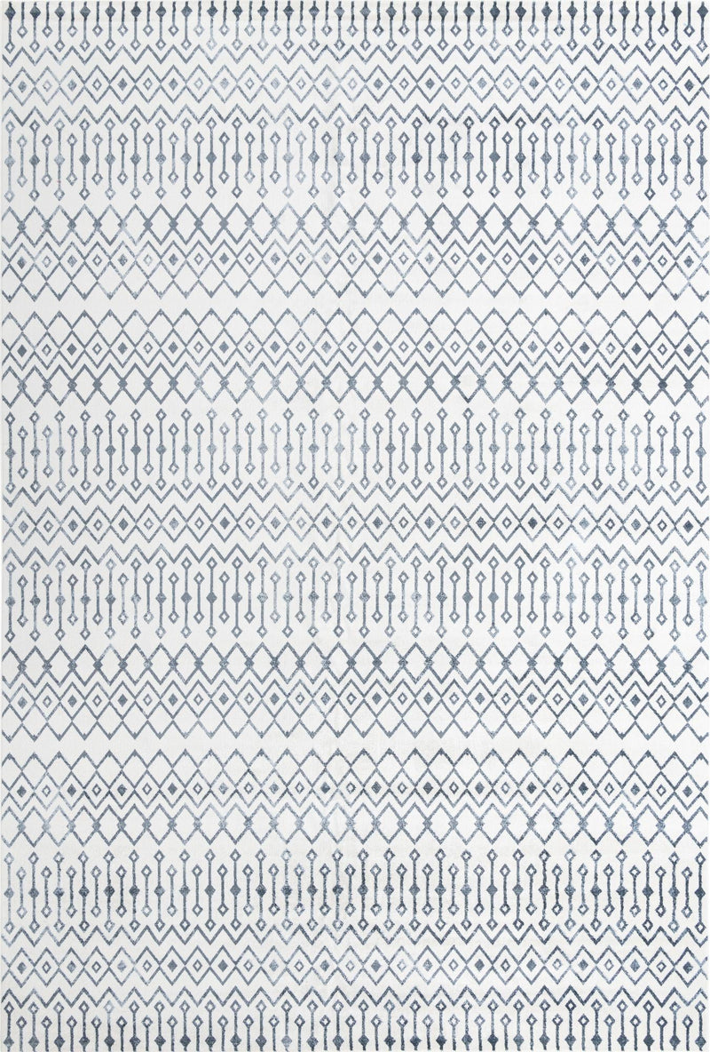 Marrakech Lattice Collection Area Rug - Essaouira (Coastal White) Rectangle Coastal White Main